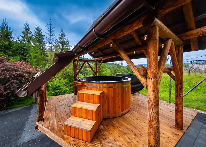 Lesne Zacisze - Jacuzzi, Bacowka, Niesamowite Widoki Feriehus